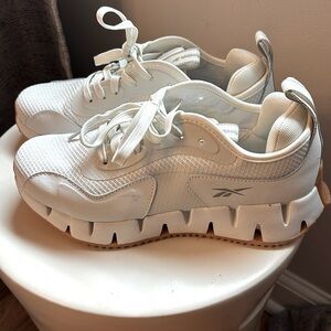 Reebok Womens Galaxy White Running Shoes Sneakers Size 7.5